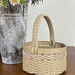 ♪クラフトバンド ☆ ワンハンドルバスケット