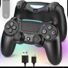 ✨新品✨PS4コントローラー 2026年新版 Turbo連射 ジャイロ 黒