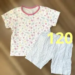 120 西松屋　半袖　半ズボン　パジャマ　女の子のサムネイル