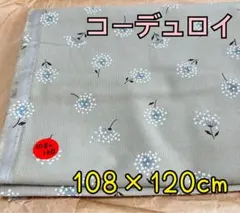 238.コーデュロイ生地＊花柄＊108×120cm