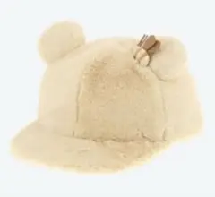 ディズニープーさん ファンキャップ耳付 き帽子 ベージュ セット