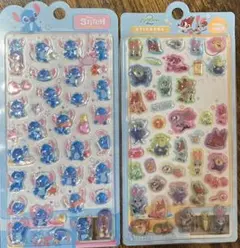 【正規品】ディズニーキャラクター スティッチ&ズートピア3D立体 2枚セット