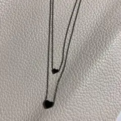 ハートダブルネックレス