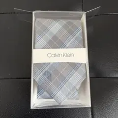Calvin Klein ネクタイ チェック柄 グレーのサムネイル