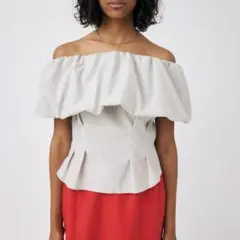 MOUSSY OFF SHOULDER TUCK ブラウス