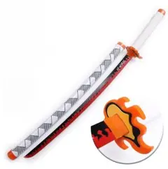 鬼滅の刃 日輪刀煉獄杏寿郎コスプレ道具 cospaly 装備品 剣 80cm