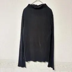 T890 SPRAY スプレイ　長袖カットソー　黒　ブラック　Ｍ　楊柳