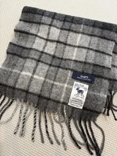 SHIPS 100%ラムウール チェックマフラー