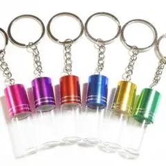 カラフルミニボトルキーホルダー (小瓶、アクセサリー、チャーム )