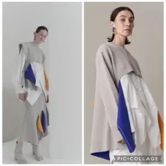 【新品未使用】UN3D マルチカラー2WAYケープトップ ベスト スカート 3点