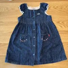 miki HOUSE デニムワンピース 110