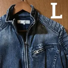 Rupert ルパート　ライダースデニムジャケット　L　ブルー　R.P.T 2026年最新】RUPERT 汚れ・破れ・臭いなど：なし メンズ Gジャン