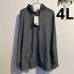 新品タグ付き レディース 長袖 ジップパーカー 4L