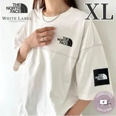 韓国限定！ THE NORTH FACE ロゴ ステッチ Tシャツ ホワイトXL