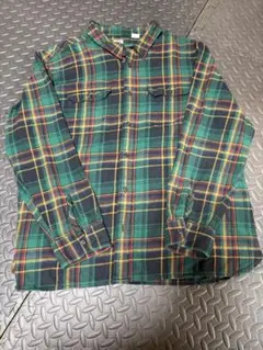 Levi's 緑チェックシャツ XXL