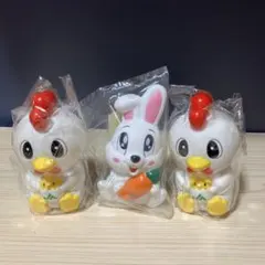 【未開封】JA 干支貯金箱 とり うさぎ 3体セットのサムネイル