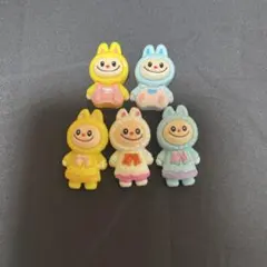 ラブブ　デコパーツ　5個
