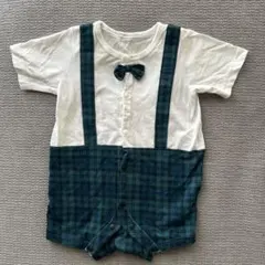 ボウタイ付きロンパース 60-70cm