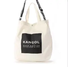 KANGOL ロゴ入り トートバッグ ホワイトのサムネイル