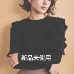 ノエラ　チュール切替フリルニット