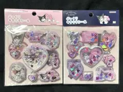 マイメロ クロミ ぷっくりキラキラシールセット