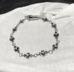 クロス十字架/ブレスレット/シルバーS925刻印/男女兼用