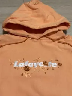 Lafayette 花柄刺繍入り オレンジパーカー 希少サイズ XL
