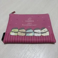 GODIVA すみっコぐらし ポーチ ピンク