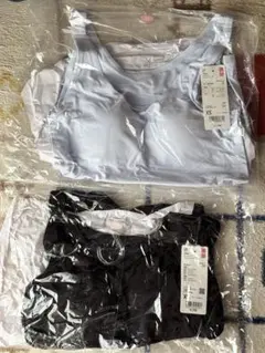 ユニクロ　ブラタンクトップ(XS) エアリズム&ヒートテック