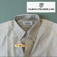 FABIO INGHIRAMI ストライプ長袖シャツ　イタリア製