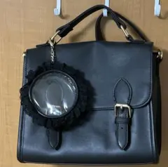 WEGO サッチェル痛ショルダー 黒 痛バッグ