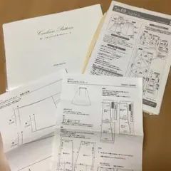 Couleureドロップショルダー、パタレ　フレアスカート、C&S後ろゴムタック