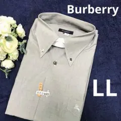 バーバリー　メンズワイシャツ　長袖　L L 訳あり