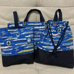 ハンドメイド 3点セット（レッスンバッグ ・上靴袋・体操服袋）※フックなし