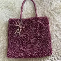 【美品】アンテプリマ　スタンダード スクエア ラージ ワイヤーバッグ　ピンク