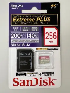 新品未開封SanDisk Extreme PLUS microSDXCⅠ V30のサムネイル