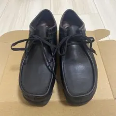 クラークスオリジナルズ メンズワラビー25cmゴアテックスレザー(ブラック)