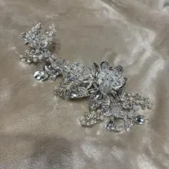 シルバークリスタルウェディングヘッドドレス