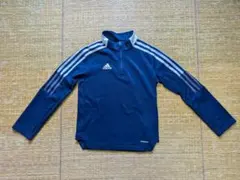 adidas ハーフジップシャツ ネイビー