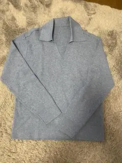 ⭐︎UNIQLOウォッシャブルニットリブポロセーター