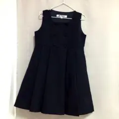 ハッピークローバー お受験ジャンバースカート ネイビー 110cm