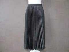 ユニクロ×セオリー theory 黒 ロング プリーツラップ スカート M 美品