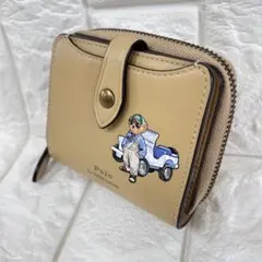 【美品】Polo by Ralph Lauren テディベア 二つ折り財布のサムネイル