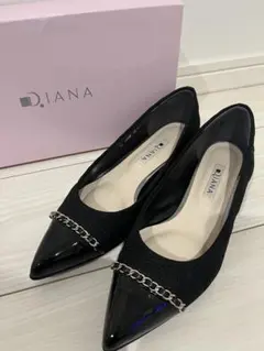DIANA チェーン×キルティング♪フラットシューズ