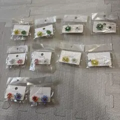 花モチーフ ピアス 5種類セット