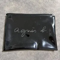 agnès b. ブラック ポーチ