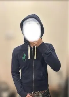 ポロラルフローレン　ビッグポニー　短丈　S ネイビー　flexwitme