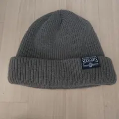 ニット　帽子　グレー