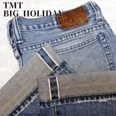 赤耳 TMT BIG HOLIDAY ダメージ加工 セルビッジデニム Lのサムネイル