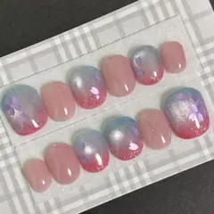 チビ爪用ネイル 桜ネイル 春ネイル ネイルチップ 10個入り